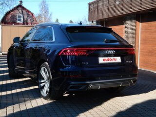 2018 Audi Q8 55 TFSI I (4M), синий, 5400000 рублей, вид 2