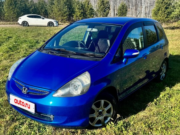 2007 Honda Fit I, синий, 450000 рублей - вид 1