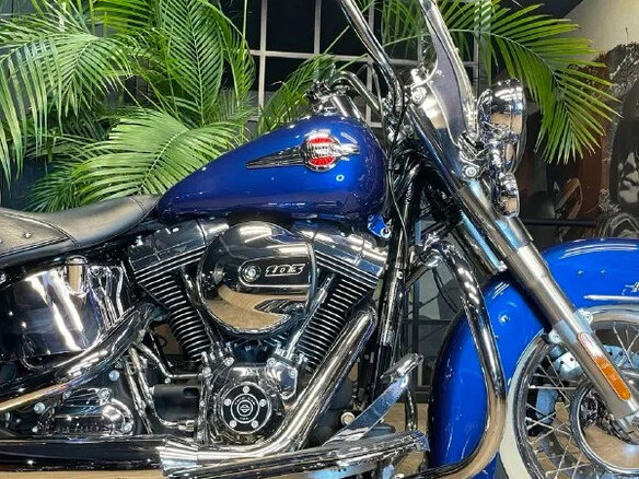 2015 Harley-Davidson Heritage, синий, 1850000 рублей - вид 6