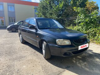 2005 Hyundai Accent ТагАЗ II, чёрный, 85000 рублей, вид 2