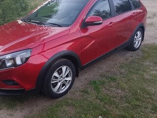 2018 Lada (ВАЗ) Vesta SW Cross I, красный, 1200000 рублей, вид 2