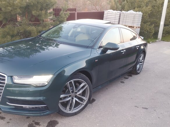 2017 Audi A7 I (4G) Рестайлинг, зелёный, 2845000 рублей - вид 4