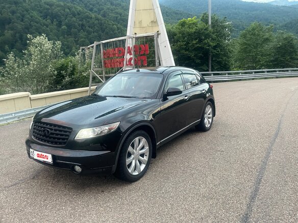 2003 Infiniti FX35 I (S50), чёрный, 950000 рублей