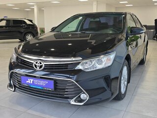 2016 Toyota Camry VII (XV50) Рестайлинг, чёрный, 1999000 рублей, вид 3