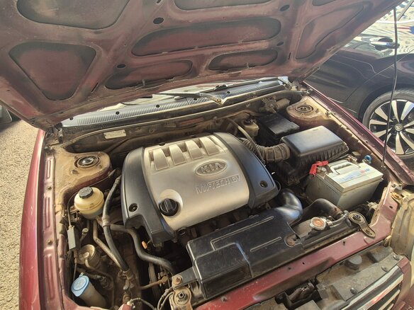 2006 Kia Spectra I Рестайлинг 2, красный, 133000 рублей - вид 8