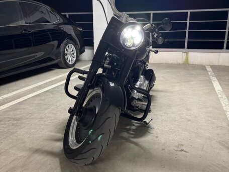 2012 Harley-Davidson Fat Boy, чёрный, 1300000 рублей, вид 2