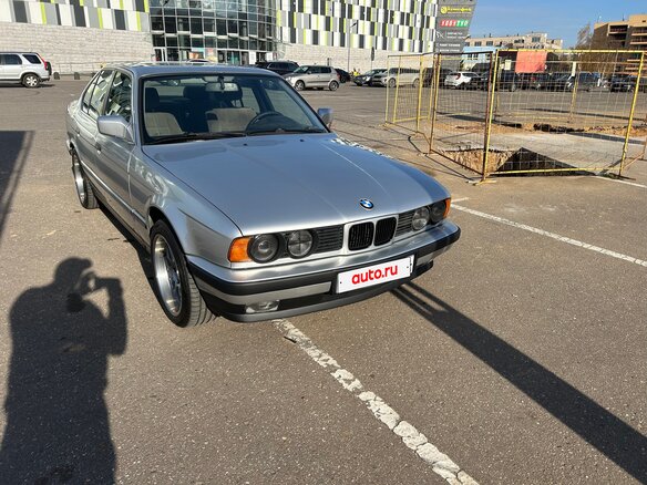 1992 BMW 5 серии 520i III (E34), серебристый, 750000 рублей - вид 3