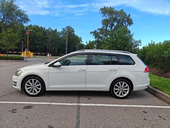 2014 Volkswagen Golf VII, белый, 1370000 рублей - вид 7