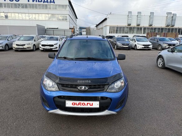 2018 Lada (ВАЗ) Kalina Cross II, синий, 460000 рублей - вид 2