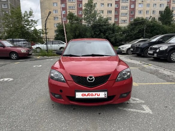 2005 Mazda 3 I (BK), красный, 460000 рублей - вид 1