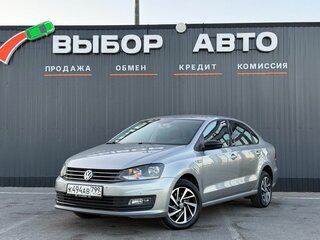2017 Volkswagen Polo V Рестайлинг, серебристый, 1499000 рублей, вид 1