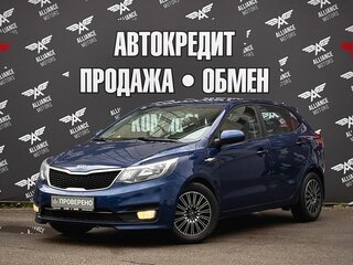2016 Kia Rio III Рестайлинг, синий, 895000 рублей, вид 3