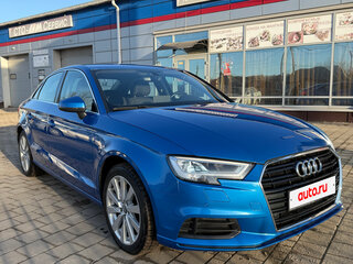 2019 Audi A3 III (8V) Рестайлинг, синий, 1900000 рублей, вид 1