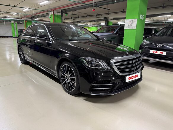 2018 Mercedes-Benz S-Класс 350 d Long VI (W222, C217) Рестайлинг, чёрный, 3900000 рублей - вид 1