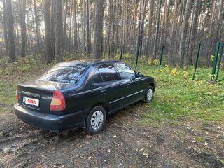 2006 Hyundai Accent ТагАЗ II, чёрный, 225000 рублей, вид 5