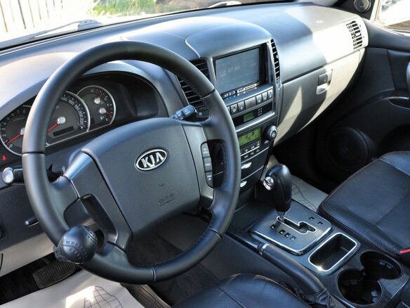 2007 Kia Sorento I Рестайлинг, бежевый, 790000 рублей - вид 8