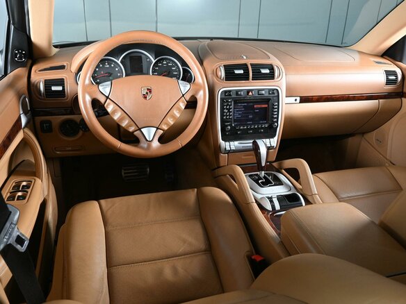 2007 Porsche Cayenne S I Рестайлинг (957), бежевый - вид 5