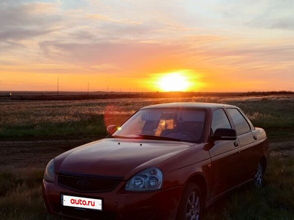 2007 Lada (ВАЗ) Priora I, красный, 230000 рублей