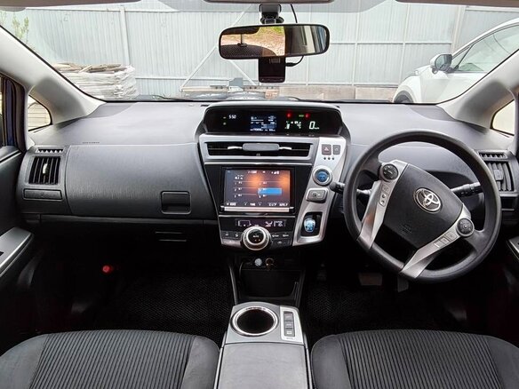 2014 Toyota Prius Alpha I (ZVW40/41) Рестайлинг, синий, 1300000 рублей - вид 7