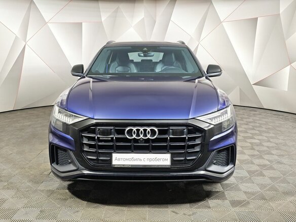 2019 Audi Q8 45 TDI I (4M), синий, 5509000 рублей - вид 6