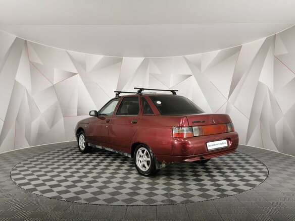 2005 Lada (ВАЗ) 2110, красный, 95000 рублей - вид 3