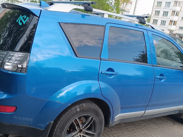 2007 Mitsubishi Outlander II, синий, 600000 рублей - вид 4