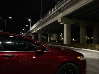 2013 Ford Fusion (North America) II, красный, 950000 рублей, вид 3