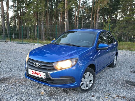 2020 Lada (ВАЗ) Granta I Рестайлинг, синий, 730000 рублей, вид 2