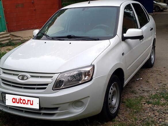 2013 Lada (ВАЗ) Granta I, белый, 505000 рублей