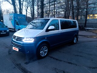 2011 Volkswagen Multivan T5 Рестайлинг, синий, 1900000 рублей, вид 1