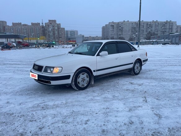1991 Audi 100 IV (C4), белый, 295000 рублей - вид 1