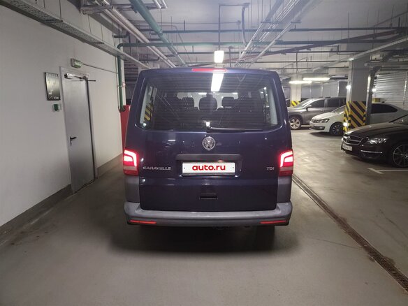 2012 Volkswagen Caravelle Long T5 Рестайлинг, синий - вид 3