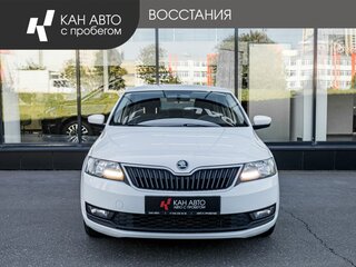 2019 Skoda Rapid I Рестайлинг, белый, 1140854 рублей, вид 2