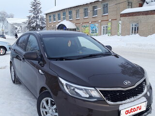 2016 Kia Rio III Рестайлинг, коричневый, 960000 рублей, вид 3