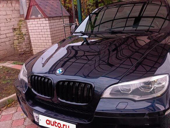 2013 BMW X6 M50d I (E71) Рестайлинг, синий, 2700000 рублей - вид 2