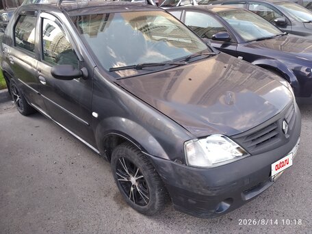 2007 Renault Logan I, серый, 170000 рублей, вид 2