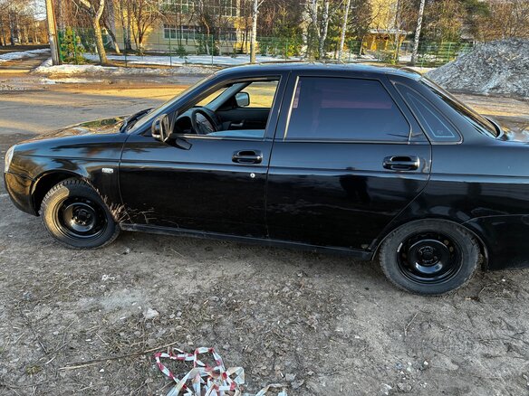 2008 Lada (ВАЗ) Priora I, чёрный, 210000 рублей - вид 2