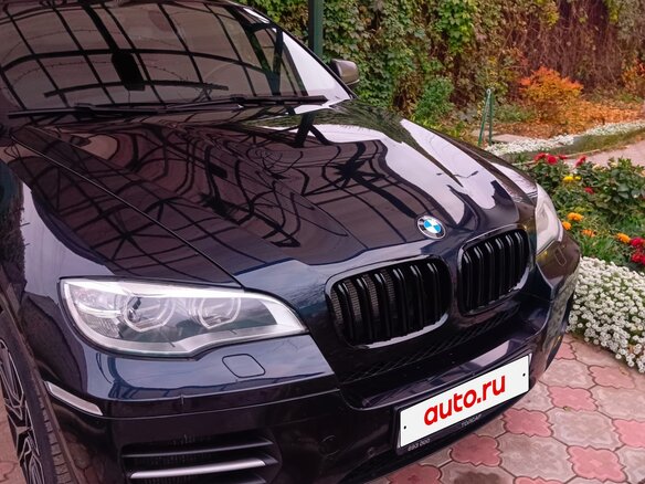 2013 BMW X6 M50d I (E71) Рестайлинг, синий, 2700000 рублей - вид 8