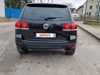 2008 Volkswagen Touareg I Рестайлинг, чёрный, 650000 рублей, вид 4