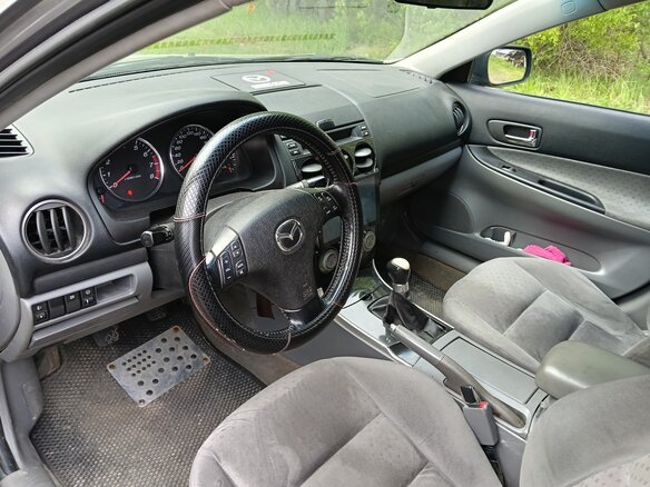 2003 Mazda 6 I (GG), серый, 350000 рублей - вид 6