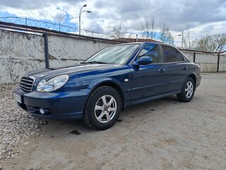 2007 Hyundai Sonata ТагАЗ IV (EF) Рестайлинг, синий, 645000 рублей, вид 3
