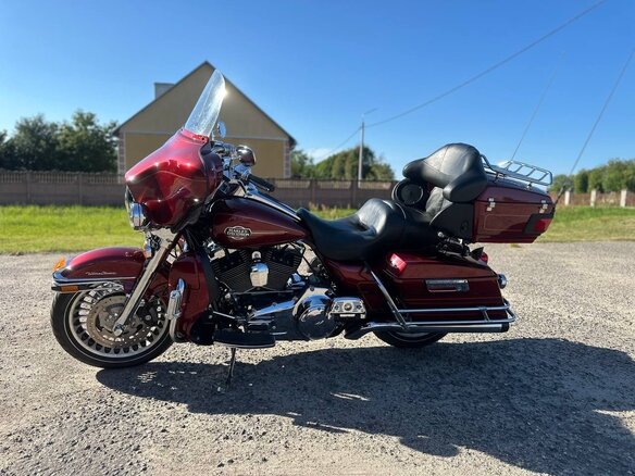 2008 Harley-Davidson Electra Glide, красный, 680000 рублей - вид 12