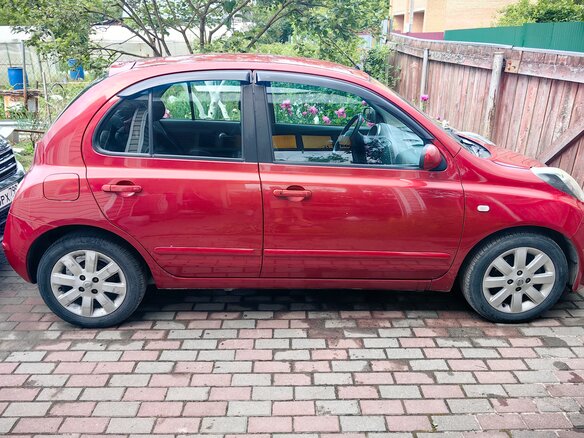 2008 Nissan Micra III (K12), пурпурный - вид 2