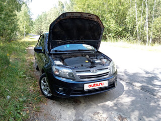 2015 Lada (ВАЗ) Granta I, синий, 350000 рублей, вид 3