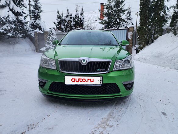 2012 Skoda Octavia RS II Рестайлинг, зелёный, 1770000 рублей - вид 4