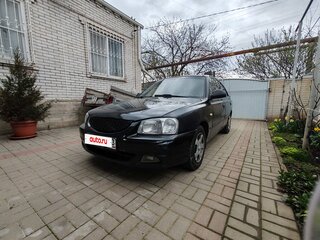 2008 Hyundai Accent ТагАЗ II, чёрный, 390000 рублей, вид 1