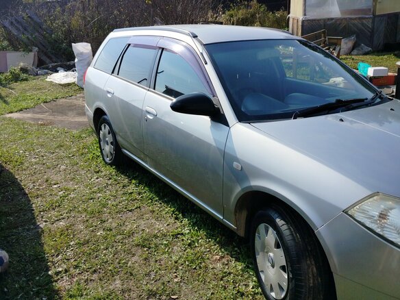 2002 Nissan Wingroad II (Y11) Рестайлинг, серебристый, 430000 рублей - вид 3