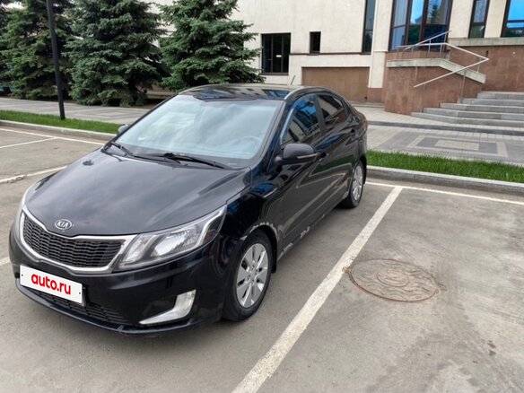 2012 Kia Rio 4-speed III, чёрный, 730000 рублей - вид 1