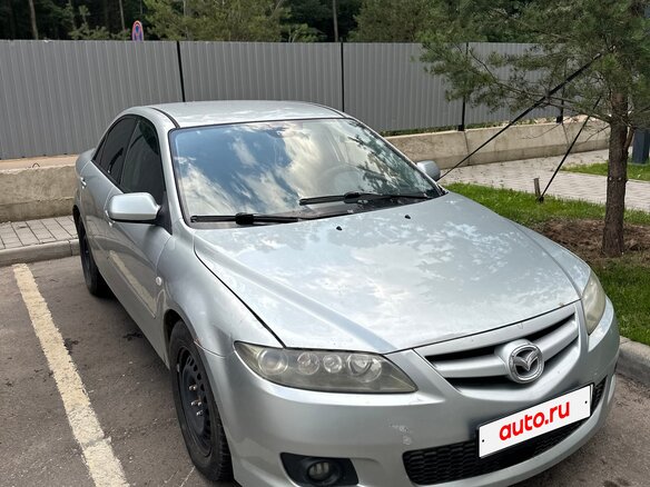 2006 Mazda 6 I (GG) Рестайлинг, серебристый - вид 2