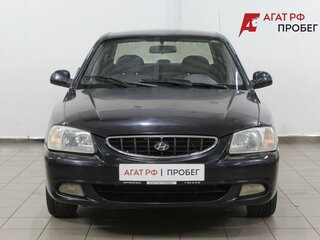 2005 Hyundai Accent ТагАЗ II, чёрный, 395000 рублей, вид 2